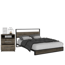 Combo para Habitación Carel, Incluye Cama y Mesa de Noche