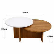 Sala Sofá Boom 72x170x80cm + Mesa Centro Fiji + Puff Ovejo
