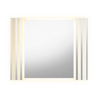 Espejo Rectangular Apolo, Gris, con Luz Led
