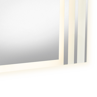 Espejo Rectangular Apolo, Gris, con Luz Led