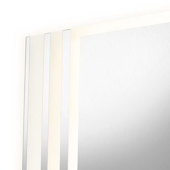 Espejo Rectangular Apolo, Gris, con Luz Led