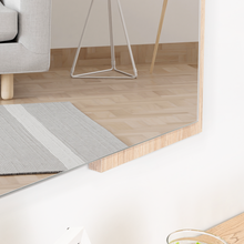 Espejo Rectangular Aleska, Color Madera Clara