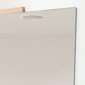 Espejo Rectangular Aleska, Color Madera Clara
