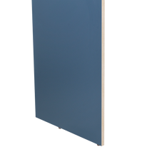 Escritorio Normandy, Azul y Canto Mallado, con Puerta Abatible para Almacenar Elementos de Oficina