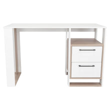 Escritorio Acrep, Blanco Duqueza y Bardolino, con dos cajones para ubicar objetos ZF