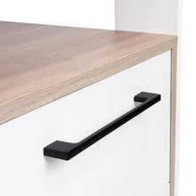 Escritorio Acrep, Blanco Duqueza y Bardolino, con dos cajones para ubicar objetos ZF