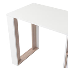 Escritorio Acrep, Blanco Duqueza y Bardolino, con dos cajones para ubicar objetos ZF