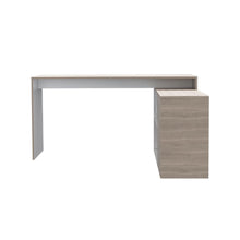 Escritorio En L Axis, Bardolino y Blanco