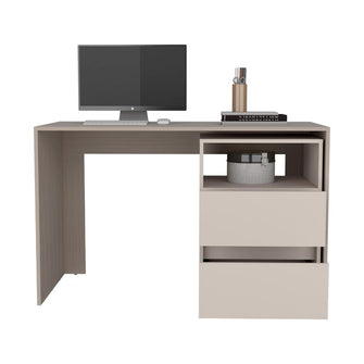 Escritorio Rook, Bardolino y Capri, con espacio para objetos decorativos