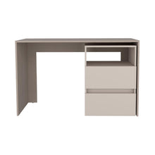 Escritorio Rook, Bardolino y Capri, con espacio para objetos decorativos