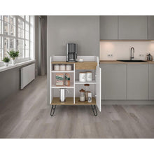 Alacena Espresso, Kronos Blanco y Kronos Fresno, Con gran espacio de almacenamiento Funcional ZF