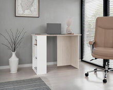 Escritorio Biblioteca Avis, Blanco Duqueza, con espacio para guardar objetos