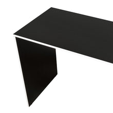 Escritorio en L Rook, Blanco y Wengue, con amplia superficie de trabajo ZF