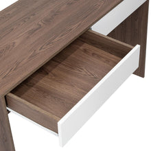 Escritorio Mantis, Chocolate y Blanco, con Dos Cajones Organizadores Organizadores   ZF