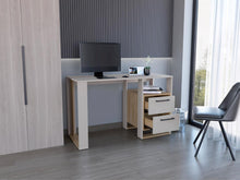 Escritorio Acrep, Capri y Fresno Europeo, con dos cajones para ubicar objetos ZF