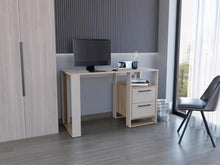 Escritorio Acrep, Capri y Fresno Europeo, con dos cajones para ubicar objetos ZF