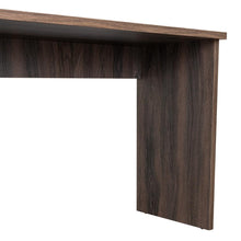 Escritorio Biblioteca Aston, Grafito y Fresno Europeo, con espacio para guardar objetos