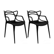 Kit por 2 Silla Solna Para Sala Comedor Jardín - Negro