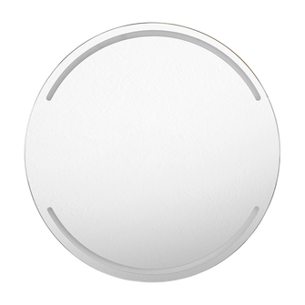 Espejo Circular Dallas, con Diseño en Sandblasting