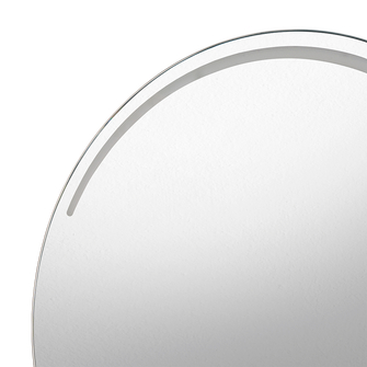 Espejo Circular Dallas, con Diseño en Sandblasting