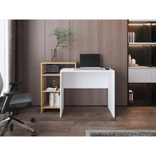 Escritorio Estelar Plus, Café Claro y Blanco, Madera RH