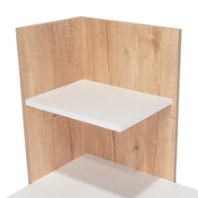 Escritorio ¡Wow!, Café Claro y Blanco, con Entrepaños y Amplia Superficie De Trabajo ZF