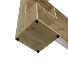 Escritorio Mexico, Café Claro y Blanco, con Tres Entrepaños ZF