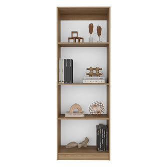 Biblioteca Home, Fresno Europeo y Blanco Duqueza, con Cuatro Entrepaños ZF