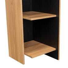 Escritorio Vilna, Fresno Europeo y Wengue, con Cuatro entrepaños para ubicar elementos de estudio