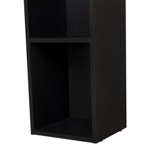 Escritorio Biblioteca Aston, Fresno Europeo y Wengue, con espacio para guardar objetos