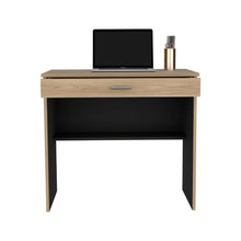 Escritorio 80 Cajón, Fresno Europeo y Wengue