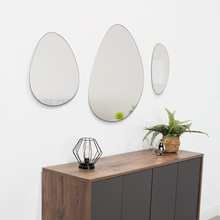 Espejo Irregular Gocce, Gris, Diseño Moderno