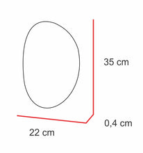 Espejo Irregular Gocce, Gris, Diseño Moderno