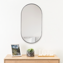 Espejo Grecia, Color Negro, Semicirculo