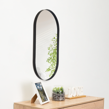 Espejo Grecia, Color Negro, Semicirculo