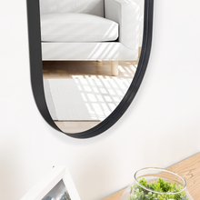 Espejo Grecia, Color Negro, Semicirculo