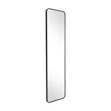 Espejo Rectangular de Piso Isa, con Marco en Aluminio Negro