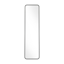 Espejo Rectangular de Piso Isa, con Marco en Aluminio Negro