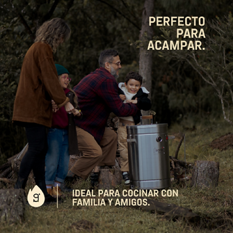 Ahumador y Barril Asador Mediano Basik 25 libras