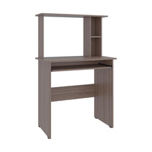 Escritorio Dolan, Avellana, con badeja movil para teclado