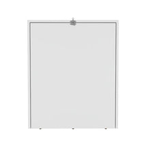 Escritorio Plegable Kaplan, Blanco, moderno Ahorrador de espacio