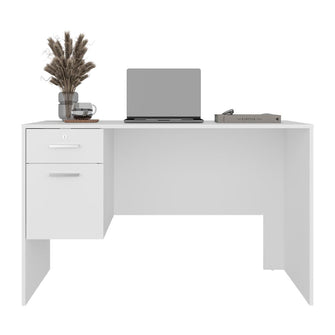 Escritorio Mellier, Blanco Duqueza, con Amplia Superficie de Trabajo ZF