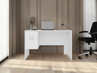 Escritorio Mellier, Blanco Duqueza, con Amplia Superficie de Trabajo ZF