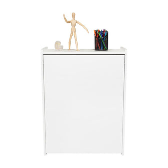 Escritorio Plegable Lesli, Blanco Duqueza, con un diseño funcional y practico