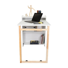 Escritorio Plegable Lesli, Blanco Duqueza, con un diseño funcional y practico