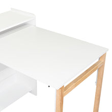 Escritorio Plegable Lesli, Blanco Duqueza, con un diseño funcional y practico