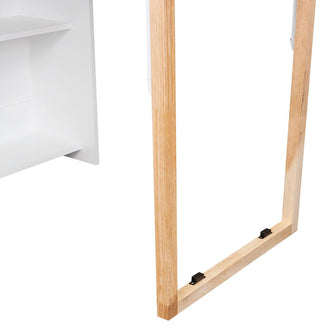 Escritorio Plegable Lesli, Blanco Duqueza, con un diseño funcional y practico