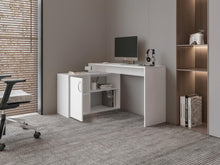 Escritorio Axis Eco, Blanco Duqueza, con amplio espacio de trabajo