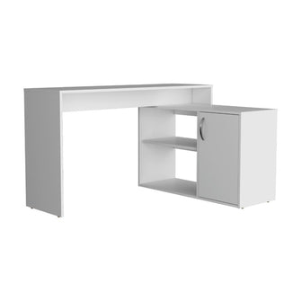 Escritorio Axis Eco, Blanco Duqueza, con amplio espacio de trabajo