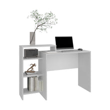 Escritorio Estelar Plus, Blanco Duqueza, Cuenta con Tres Entrepaños Laterales